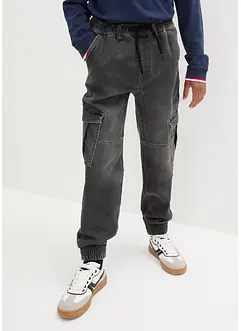 Barnjeans med cargofickor, Regular Fit, bonprix