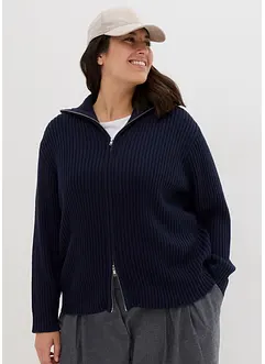 Cardigan med dragkedja, bonprix