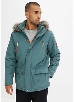 Vadderad parkas med sportiga detaljer, bonprix