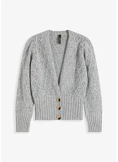 Cardigan med breda muddar, bonprix