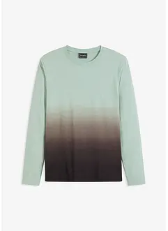 Långärmad T-shirt med olika färgnyanser, Slim Fit, bonprix