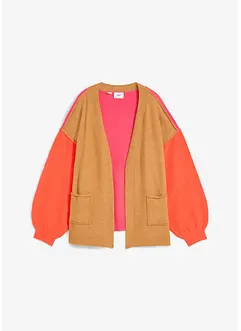 Oversizecardigan med colour blocking-look, bonprix