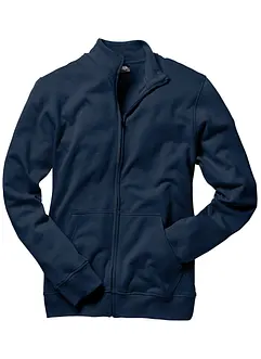 Sweatshirtjacka med ståkrage, bonprix