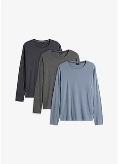 Långärmad T-shirt (3-pack), bonprix