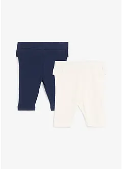 Babyleggings av ekologisk bomull (2-pack), bonprix