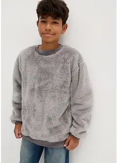 Fluffig sweatshirt för barn, bonprix