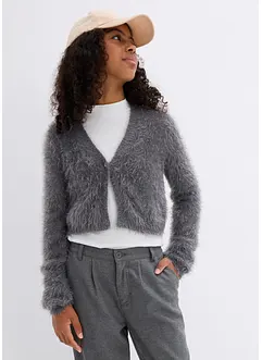 Fluffig stickad bolero för barn, bonprix