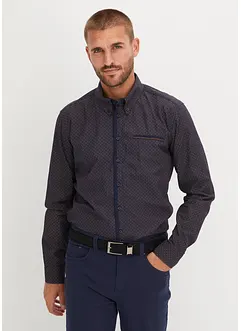 Skjorta i ren bomull med button down-krage och bröstficka, bonprix