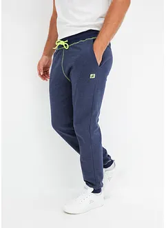 Joggingbyxa med denimlook och kontraster, bonprix