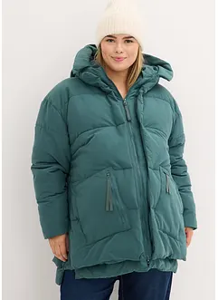 Oversized vinterjacka med huva av återvunnen polyester, bonprix