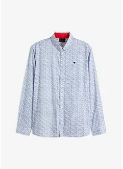 Långärmad skjorta med button down-krage i ren bomull, bonprix