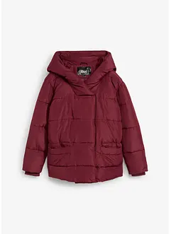 Vadderad täckjacka med huva i återvunnen polyester, bonprix