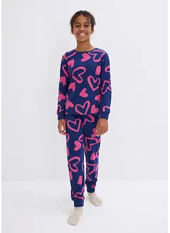 Pyjamas av ekologisk bomull (2 delar), bonprix