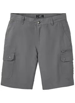 Cargobermudas i mikrofiber av återvunnen polyester med bekvämt snitt, normal passform, bonprix