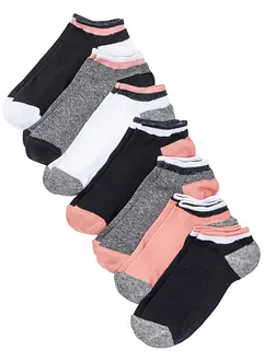 Ankelstrumpor med ekologisk bomull (7-pack), bonprix