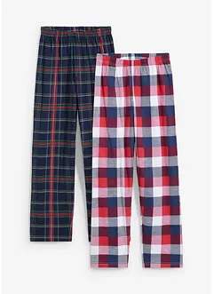 Pyjamasbyxa i ekologisk bomull (2-pack), bonprix