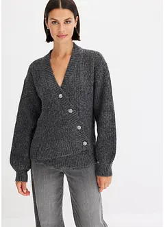 Cardigan med dekorativa knappar, bonprix