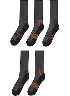 Termotennisstrumpor med frotté på insidan (5-pack), bonprix
