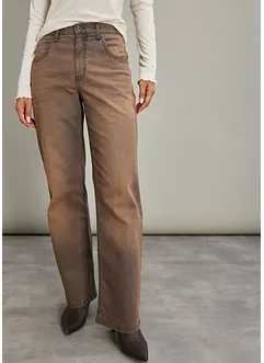 Straight-Leg Jeans, vintagetvättade, bonprix