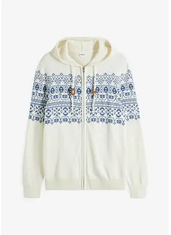 Lusemönstrad cardigan med bekvämt snitt och bomull, bonprix