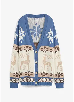 Cardigan med julmotiv, bonprix