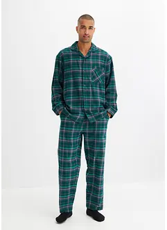 Vävd flanellpyjamas, bonprix