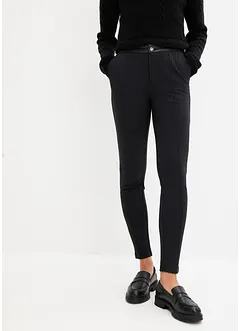 Leggings i stadig jersey med detaljer i skinnimitation, bonprix