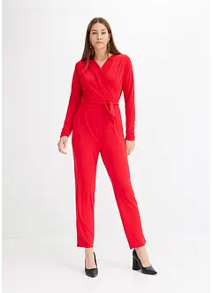 Jerseyjumpsuit med omlottlook, bonprix