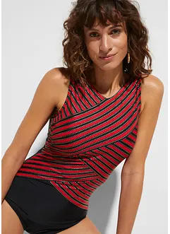 Baddräkt med omlottlook och medelhög formande effekt, bonprix