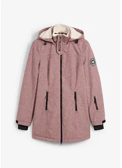 Lång vattentät funktionsjacka med teddyfleece, bonprix