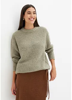 Oversizetröja i bouclé, bonprix