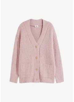 Fluffigt stickad cardigan, bonprix