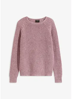 Grovstickad tröja med glittergarn, bonprix