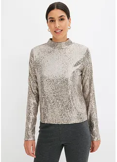 Blus med paljetter, bonprix