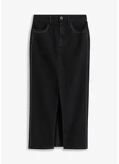 Jeanskjol med nitar, bonprix