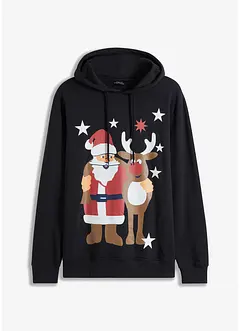 Sweatshirt med julmotiv, ekologisk bomull, bonprix