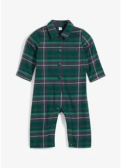 Babyjumpsuit av flanell, bonprix