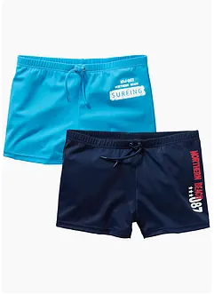 Badshorts för barn med återvunnen polyamid (2-pack), bonprix