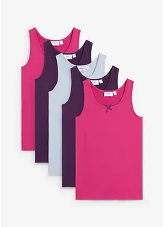 Linne med mjuk bomull (5-pack), bonprix