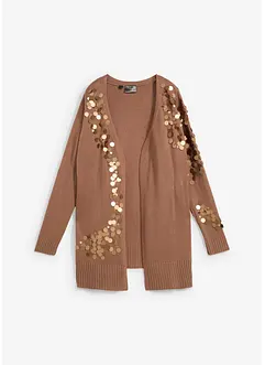 Cardigan med paljetter, bonprix