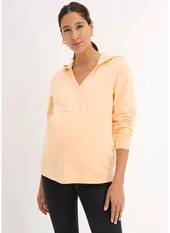 Mamma-/amningssweatshirt i ekologisk bomull, bonprix