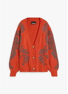 Cardigan med ornament, bonprix