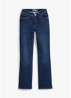 Bootcut Jeans Mid Waist, fodrade och mjuka, bonprix