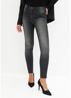 Skinny jeans med strassapplikation, bonprix