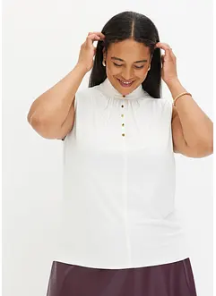 Jerseylinne med dekorativa knappar, bonprix