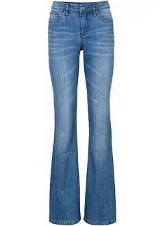 Comfort Stretch Jeans Mid Waist, Bootcut, bonprix