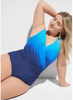 Baddräkt med omlottlook och medelhög formande effekt, bonprix