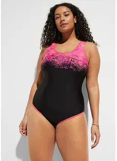 Sportig baddräkt med brottarrygg, bonprix