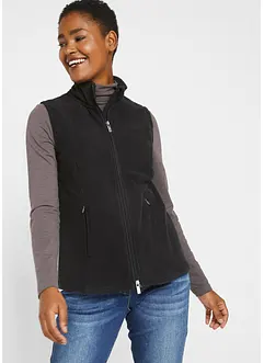 Fleeceväst med fickor, bonprix