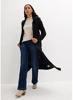 Lång cardigan med flätstickning, bonprix